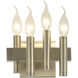 Collette 4 Light 8 inch Antique Brass Bath Vanity Light Wall Light in Right, Brushed Brass, Right
