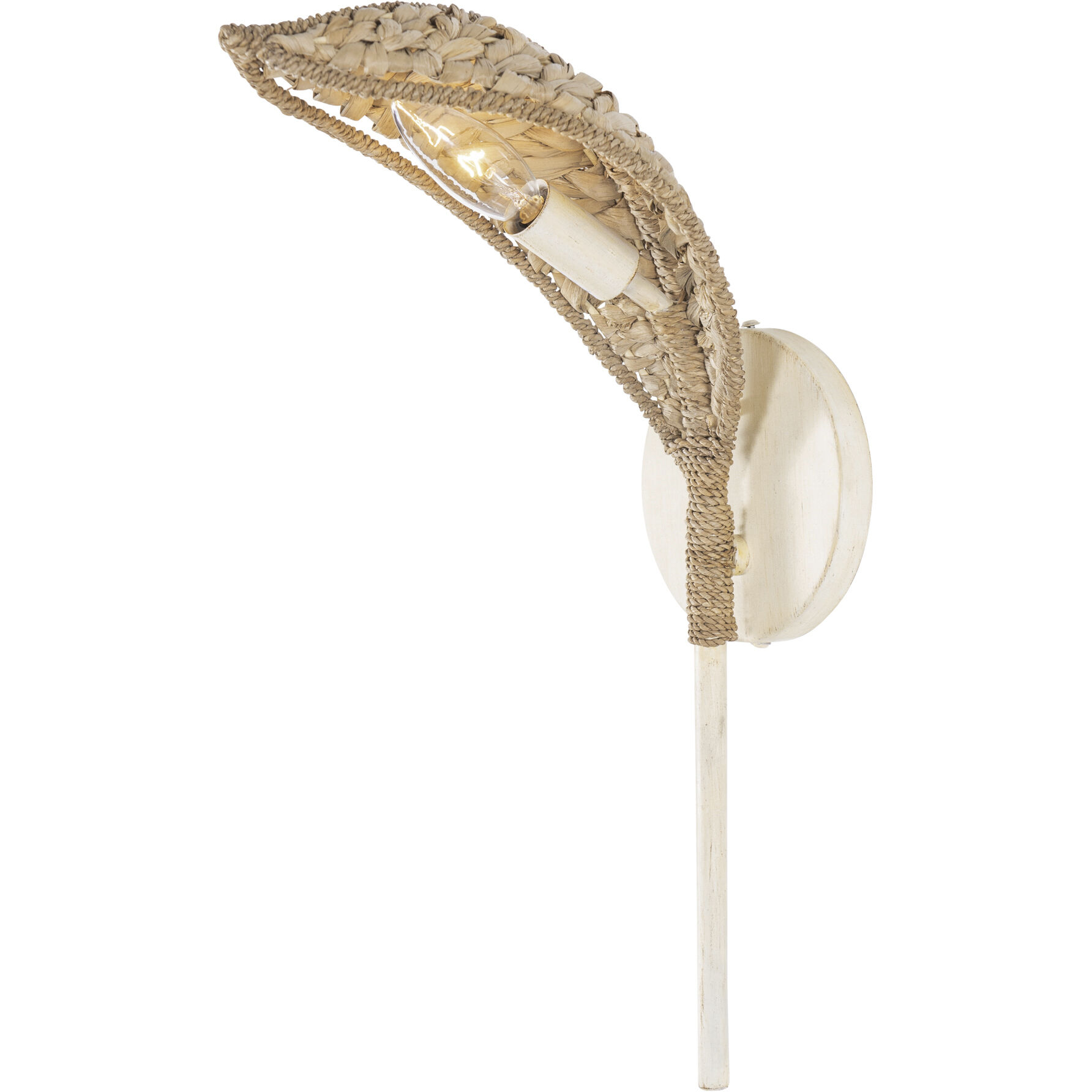 Century Palm 1 Light 5 inch Country White Wall Sconce Wall Light