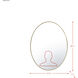 Tablet 30 X 22 inch Gold Wall Mirror