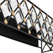 Windsor 4 Light 31 inch Carbon and Havana Gold Bath Vanity Light Wall Light