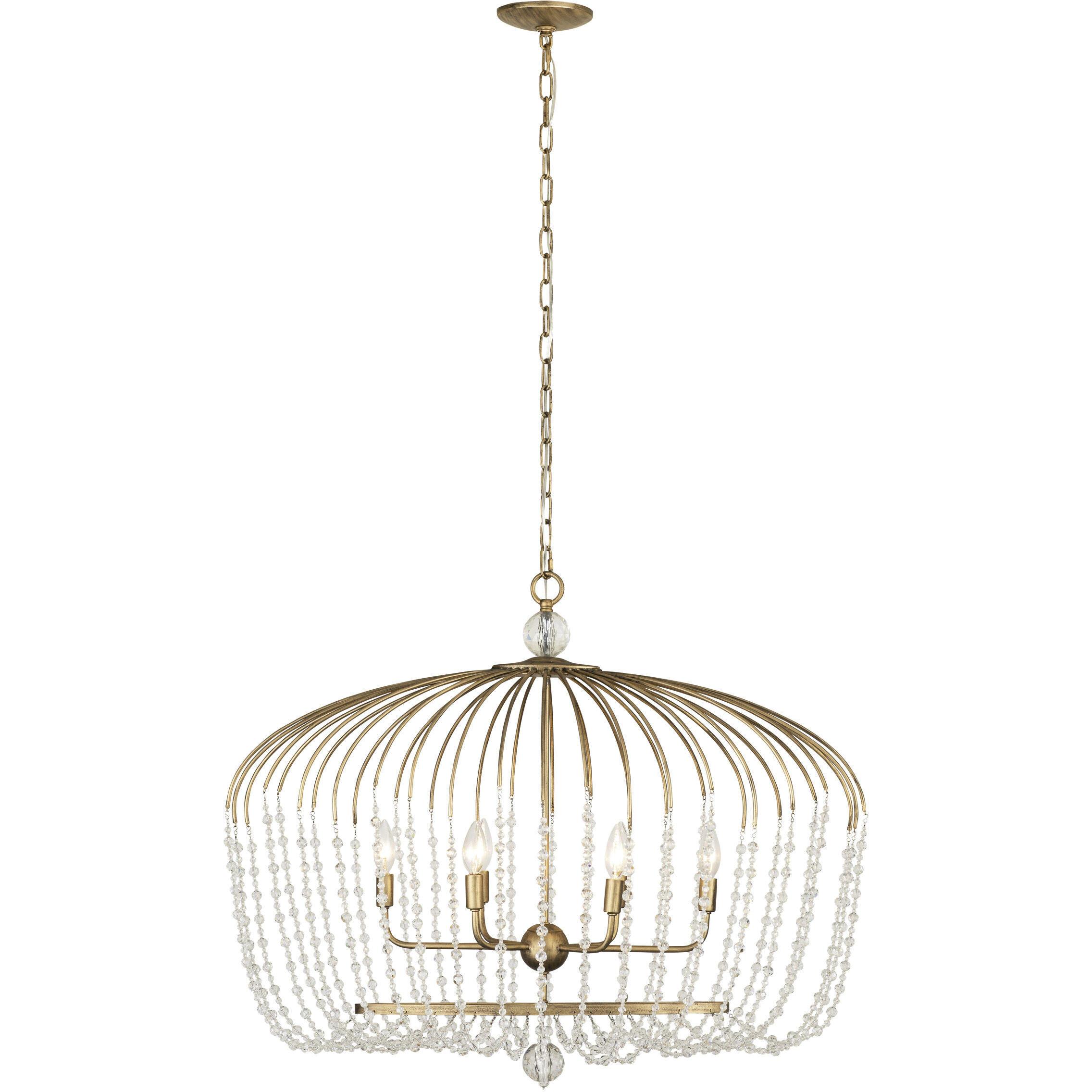 Voliere 6 Light 36 inch Havana Gold Pendant Ceiling Light