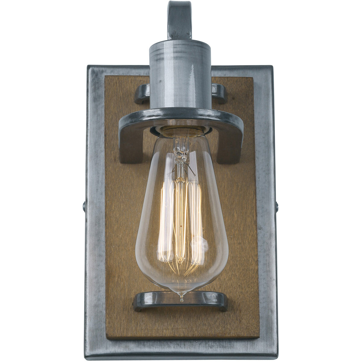 Lofty 1 Light 5 inch Wheat and Steel Vanity Light Wall Light in Steel/Wheat