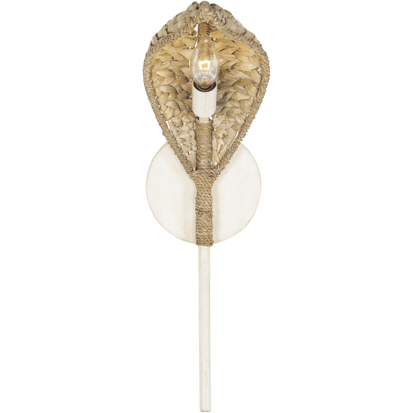 Century Palm 1 Light 5 inch Country White Wall Sconce Wall Light