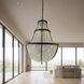 Crystal Baller 12 Light 30 inch Heritage Black Pendant Ceiling Light