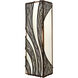 Flow 3 Light 7 inch Hammered Ore Wall Sconce Wall Light