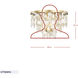 Kalani 4 Light 20 inch French Gold Semi-Flush Ceiling Light, Smithsonian Collaboration