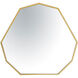 Hex No 30 X 28 inch Gold Wall Mirror, Tamara Day Collaboration