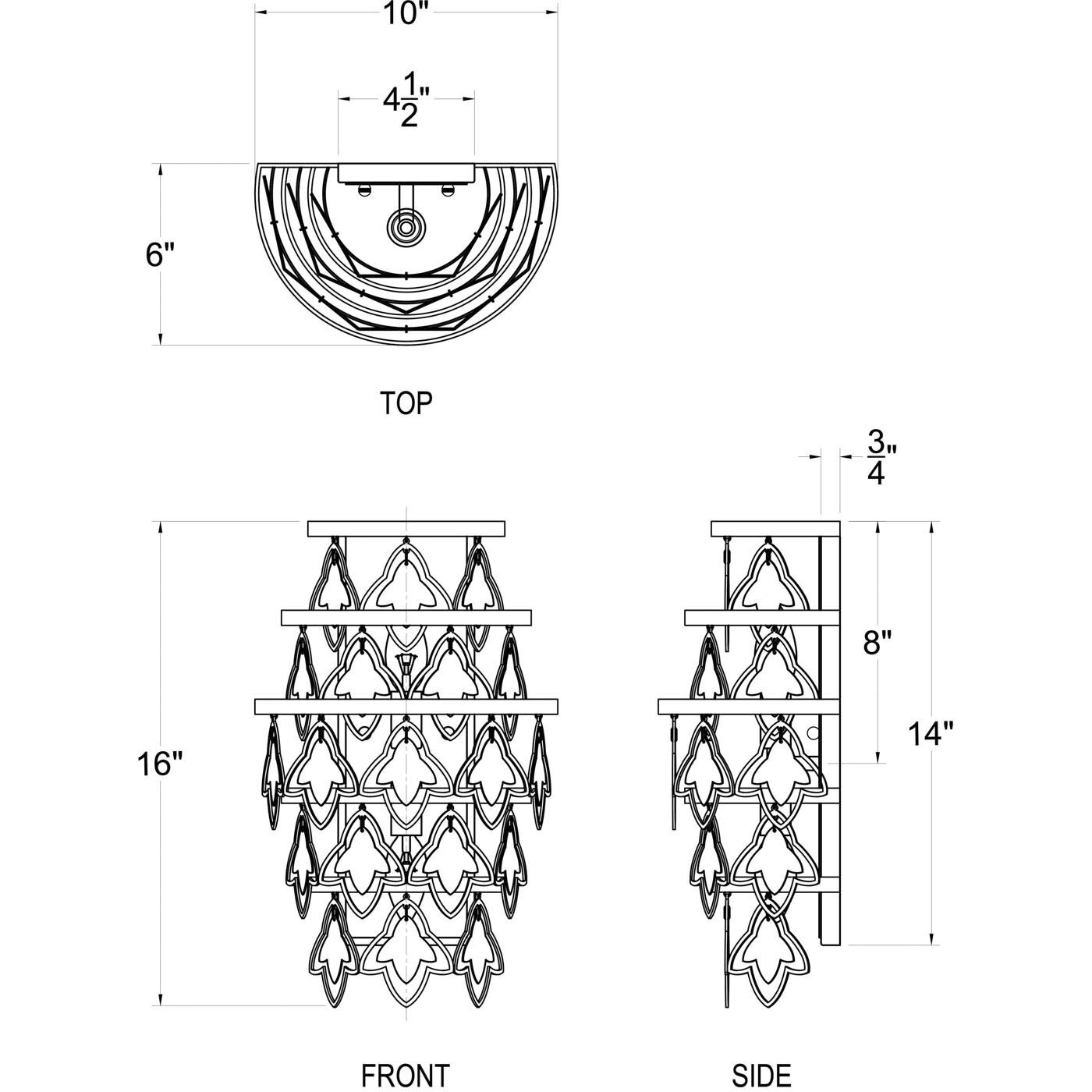 Fleur Wall Sconce Wall Light, Smithsonian Collaboration