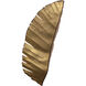 Banana Leaf 3 Light 12 inch Gold Wall Sconce Wall Light