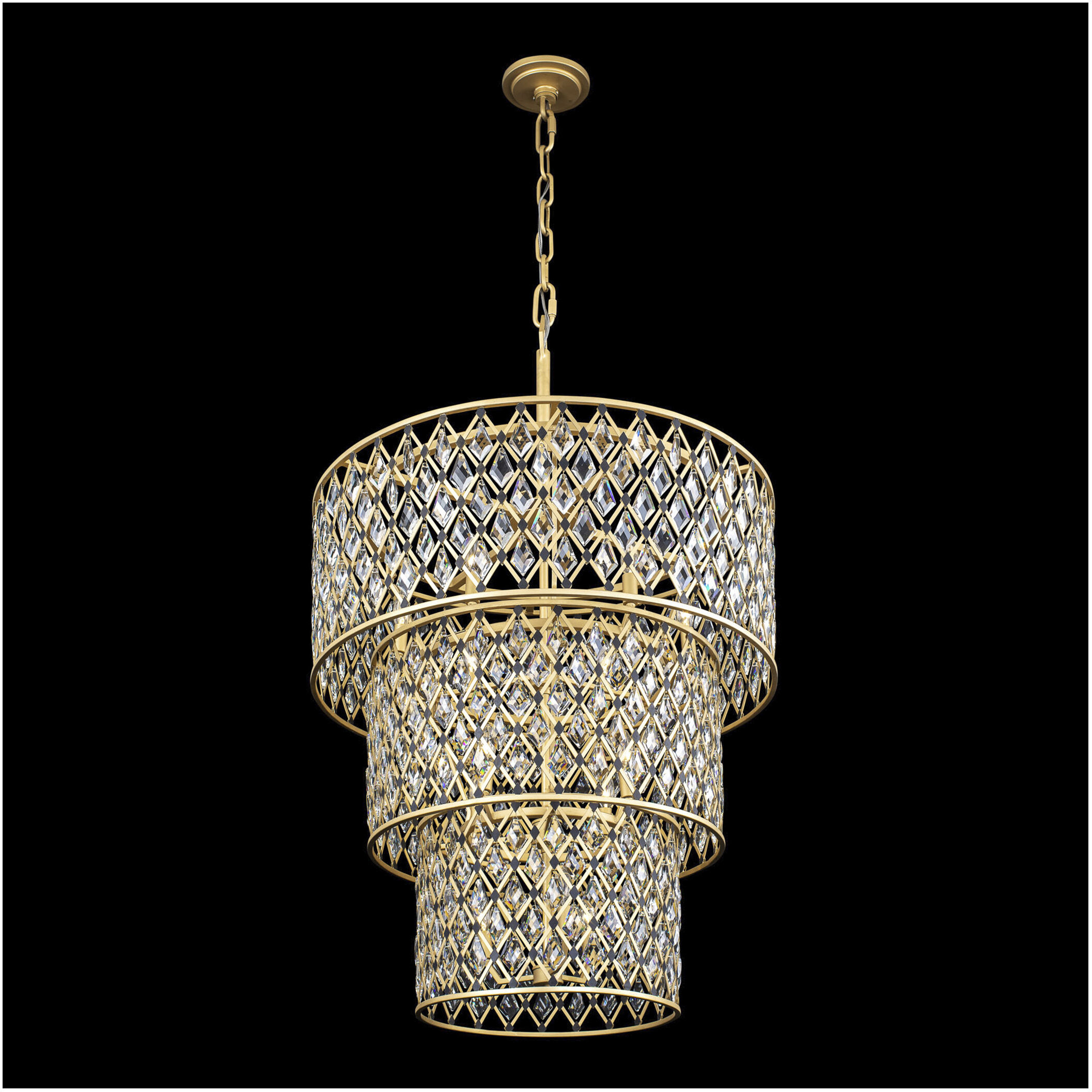 Windsor 13 Light 31.75 inch French Gold and Matte Black Chandelier Ceiling Light