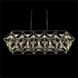 Marcia 5 Light 42 inch Matte Black/French Gold Linear Pendant Ceiling Light