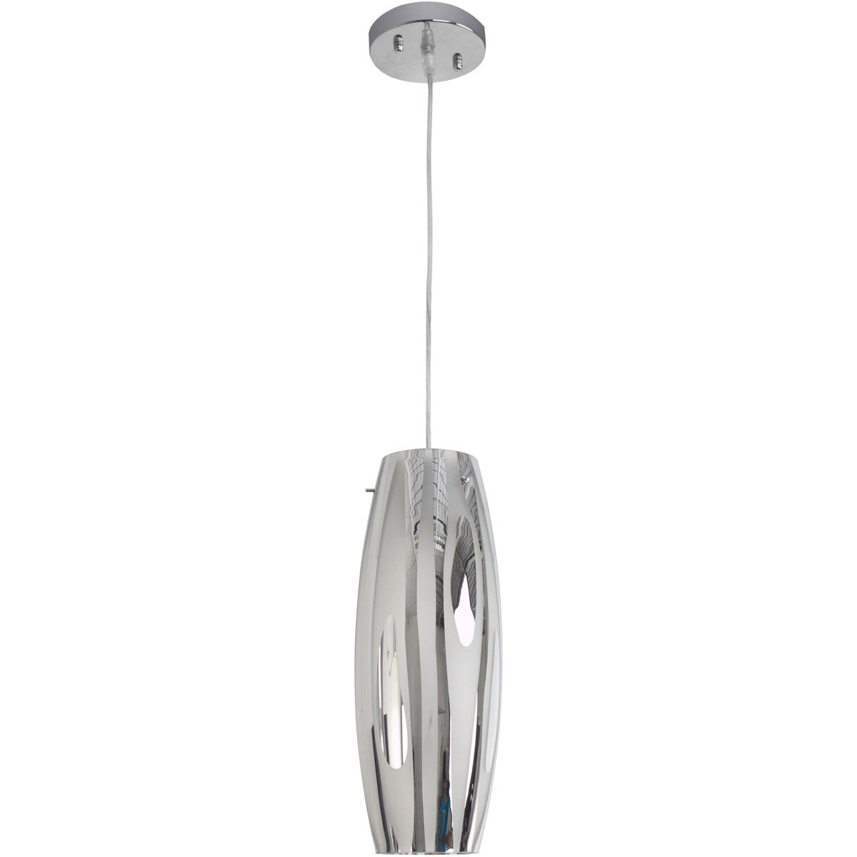 Chroman Empire 1 Light 5.5 inch Chrome Mini Pendant Ceiling Light