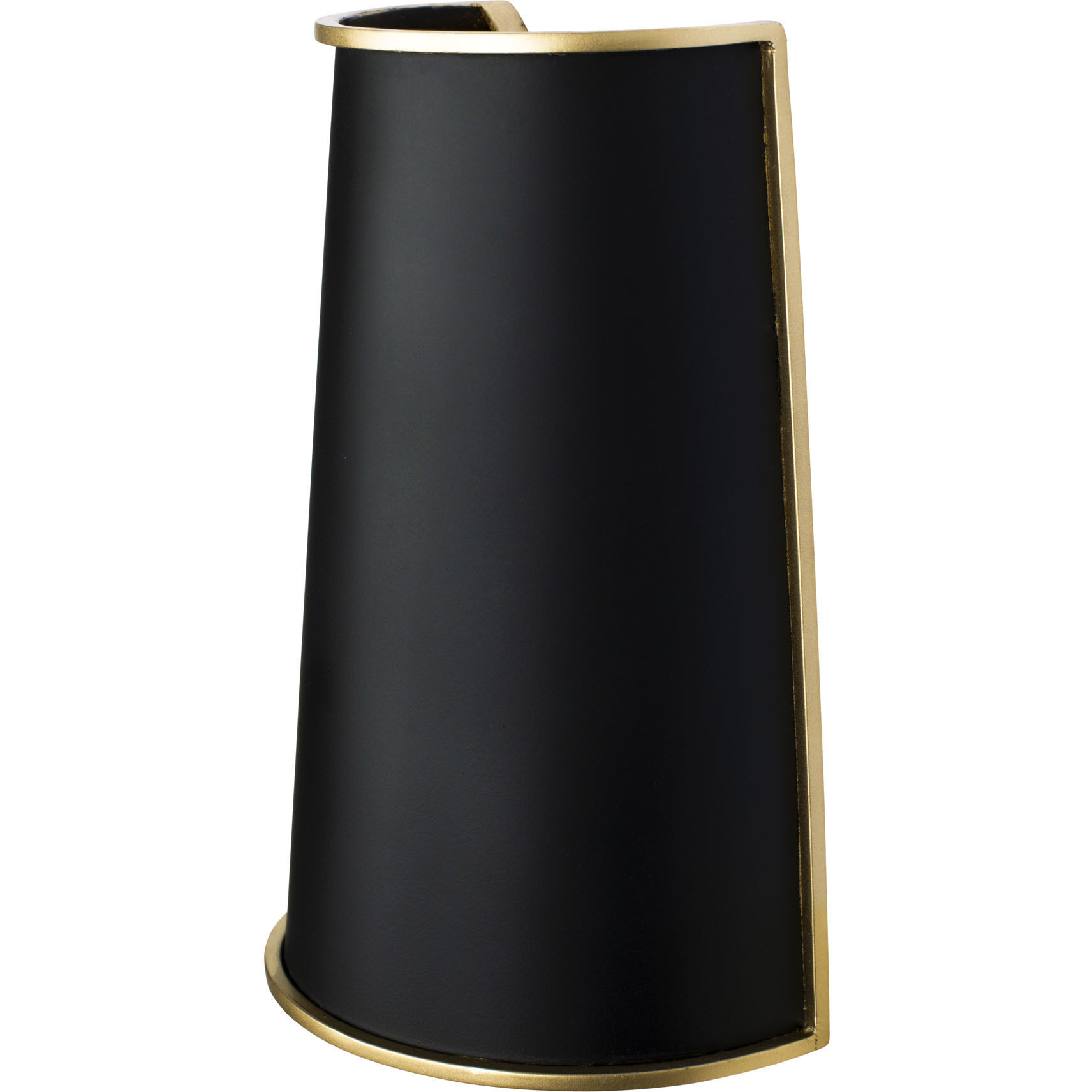 Coco Wall Sconce Wall Light in Matte Black/French Gold