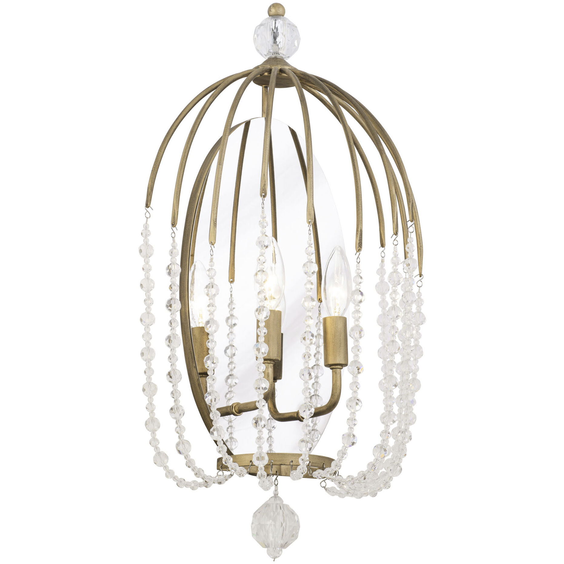 Voliere Sconce Wall Light in Havana Gold