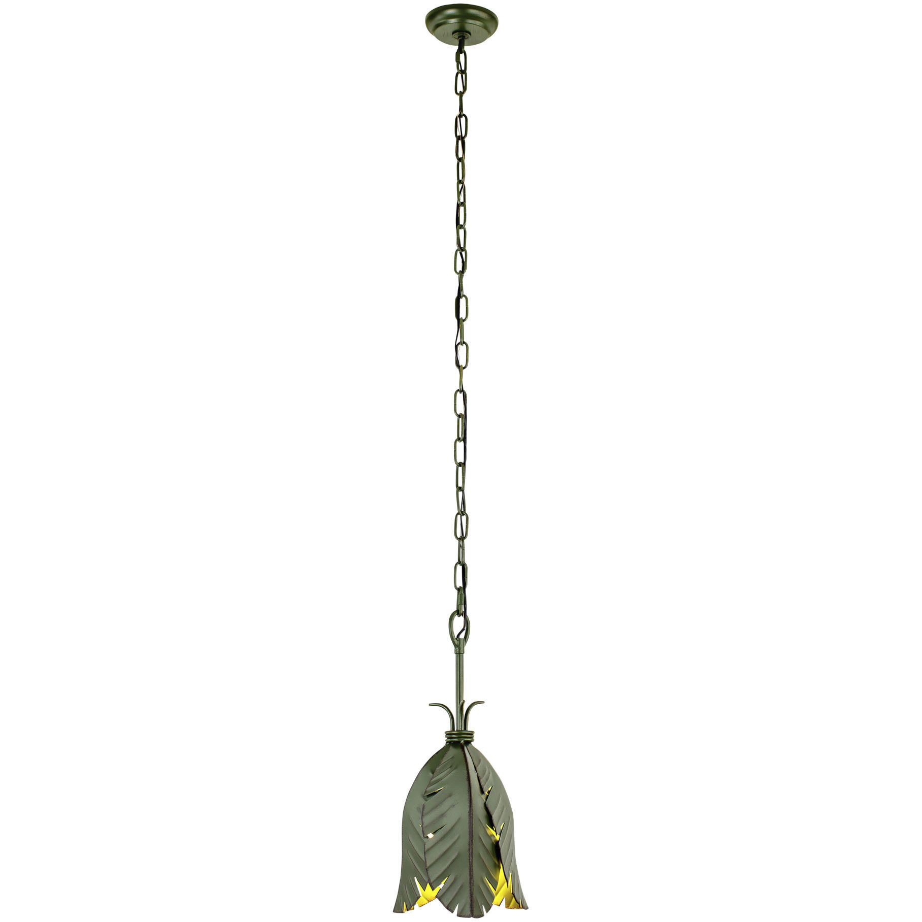 Banana Leaf 1 Light 9 inch Banana Leaf Mini Pendant Ceiling Light