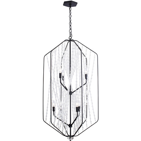 Chelsea 6 Light 24 inch Carbon Black Chandelier Ceiling Light