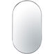 Capsule 40 X 22 inch Chrome Wall Mirror in Painted Chrome