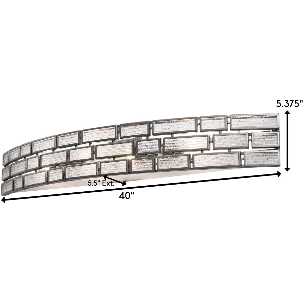 Harlowe 4 Light 40 inch New Bronze Vanity Light Wall Light