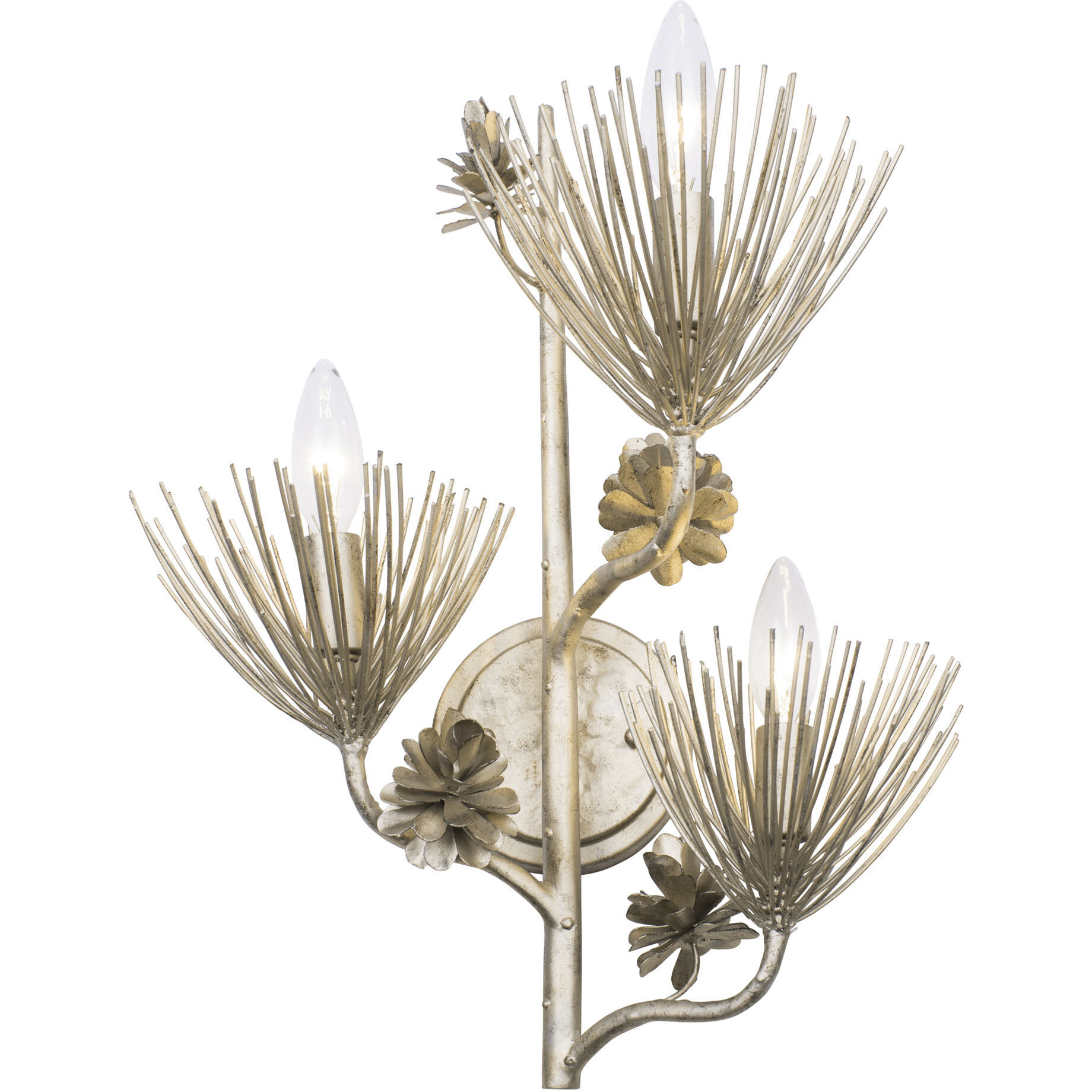 Pinion 3 Light 14 inch Zen Gold Wall Sconce Wall Light