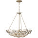 Ethereal Rose 6 Light 24 inch Havana Gold Ombre Pendant Ceiling Light