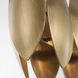 Petal Reign 8 Light 60 inch Brass Kisser Linear Pendant Ceiling Light