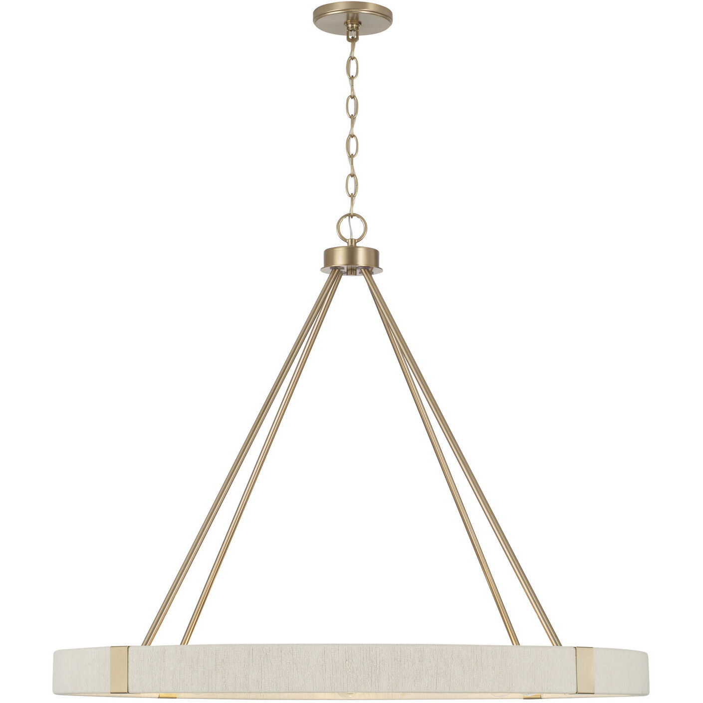 Delaney 8 Light 36 inch Matte Brass Chandelier Ceiling Light