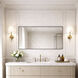 Kye 40 X 22 inch Polished Nickel Wall Mirror, Varaluz Casa