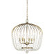 Voliere 6 Light 24.5 inch Havana Gold Pendant Ceiling Light