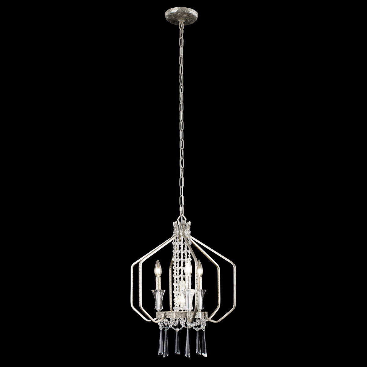 Barcelona 4 Light 18 inch Transcend Silver and Clear Pendant Ceiling Light
