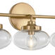 Harrow 3 Light 20 inch Aged Brass Bath Vanity Wall Light, Luz Studio