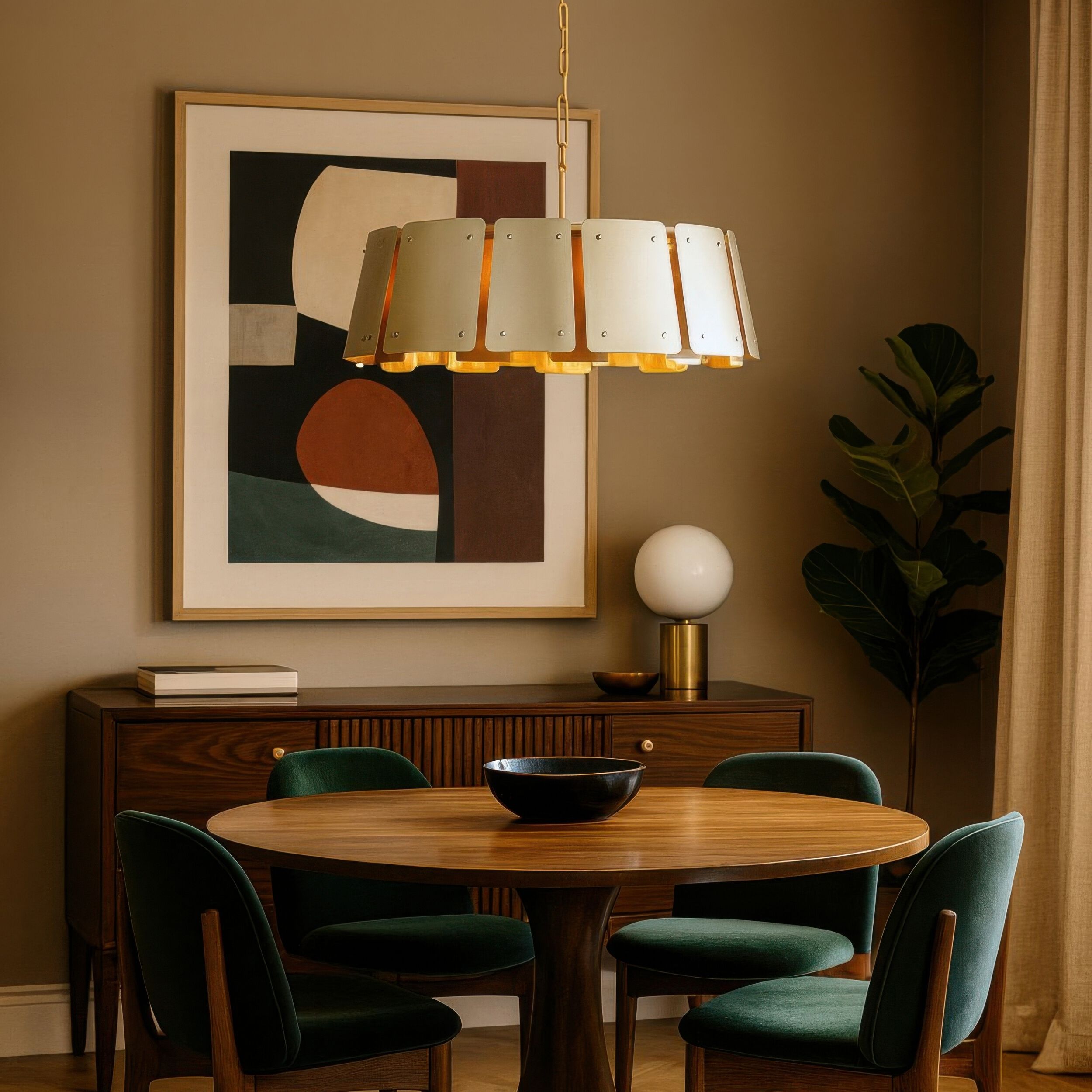 Peep Show 8 Light 32 inch Sunwashed Silver and Brushed Sienna Pendant Ceiling Light