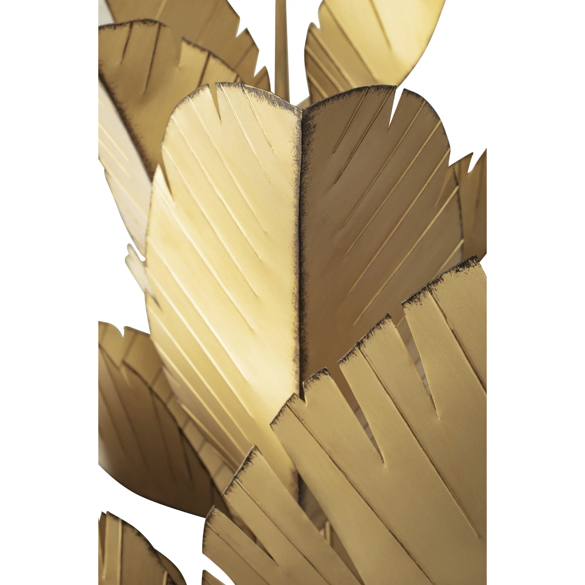 Banana Leaf 12 Light 44 inch Gold Chandelier Ceiling Light