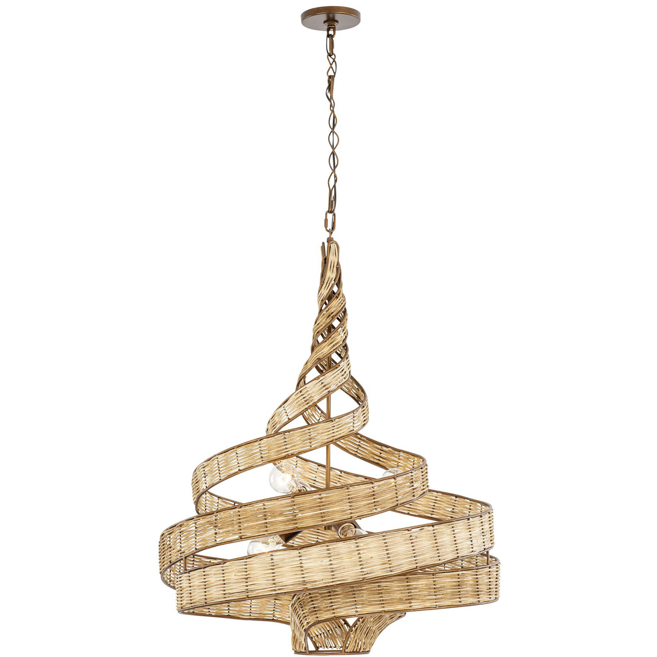 Flow 6 Light 26 inch Baguette Pendant Ceiling Light, Smithsonian Collaboration