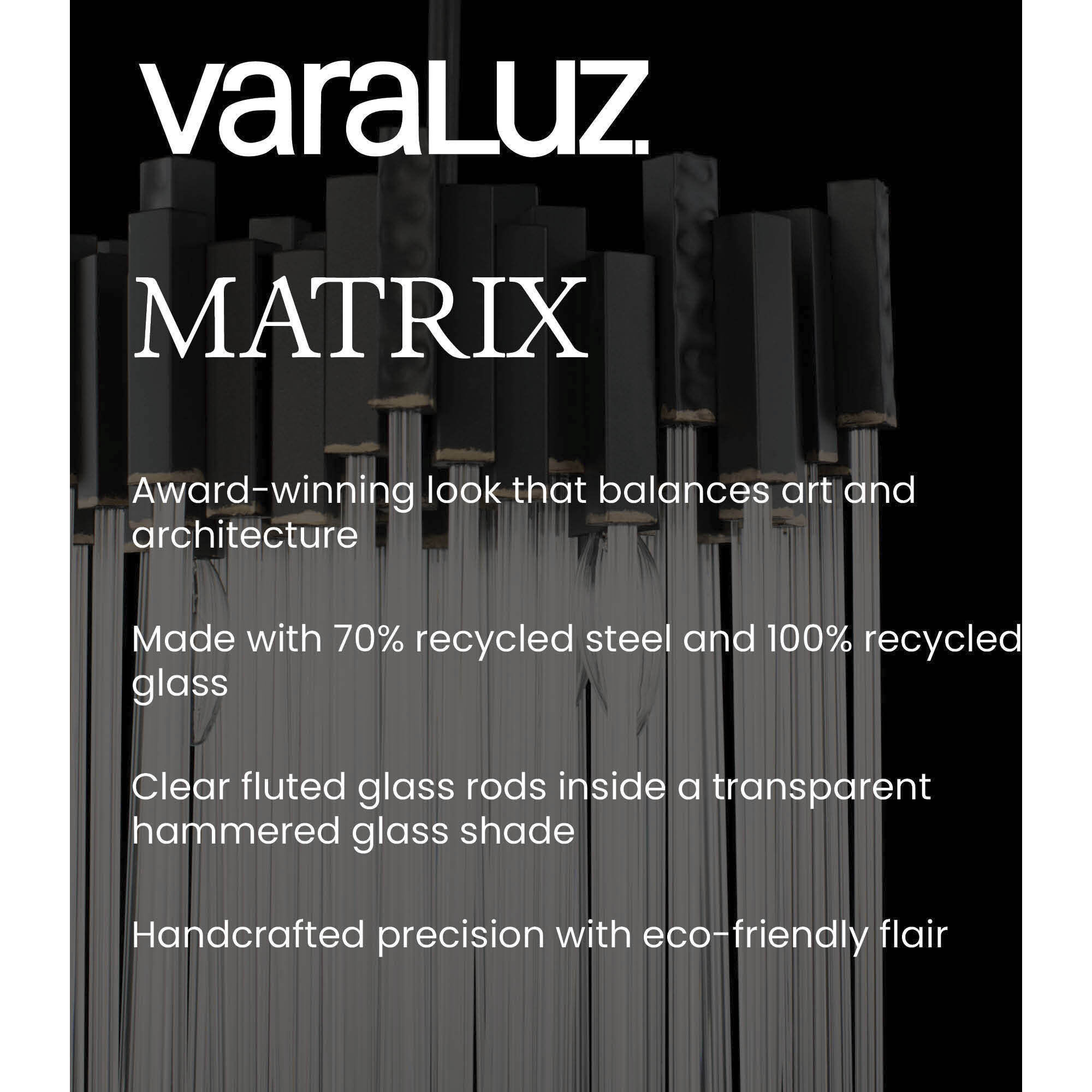 Matrix 3 Light 14 inch Matte Black and French Gold Pendant Ceiling Light in Matte Black/French Gold