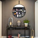 Stopwatch 33.25 X 30 inch Black Accent Wall Mirror, Varaluz Casa