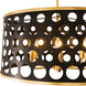 Bailey 6 Light 24 inch Gold Pendant Ceiling Light