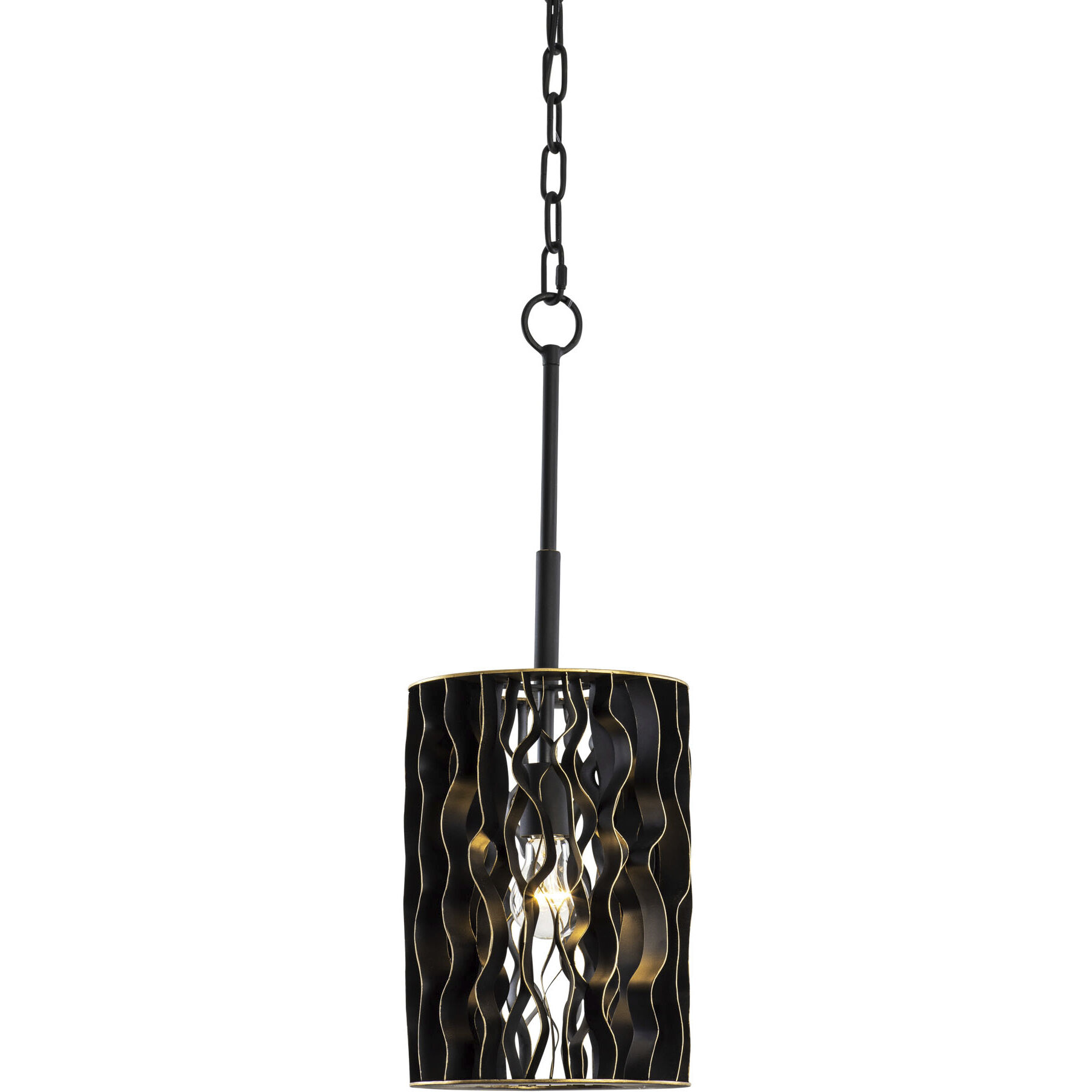 Estela 1 Light 8.5 inch Matte Black Mini Pendant Ceiling Light, Smithsonian Collaboration