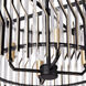 Park Row 4 Light 16 inch Matte Black and French Gold Semi-Flush Ceiling Light, Smithsonian Collaboration