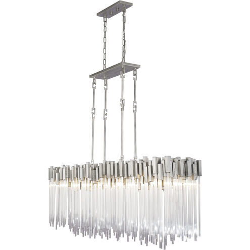 Matrix Linear Pendant Ceiling Light in 8, Rainy Night