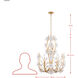 Petal Court 9 Light 26 inch French Gold Chandelier Ceiling Light