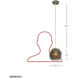 Urchin 1 Light 6.25 inch Painted Chrome Mini Pendant Ceiling Light