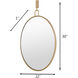 Stopwatch 33.25 X 22.25 inch Gold Powder Room Mirror, Varaluz Casa