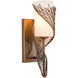 Flow Wall Sconce Wall Light in Hammered Ore, Right