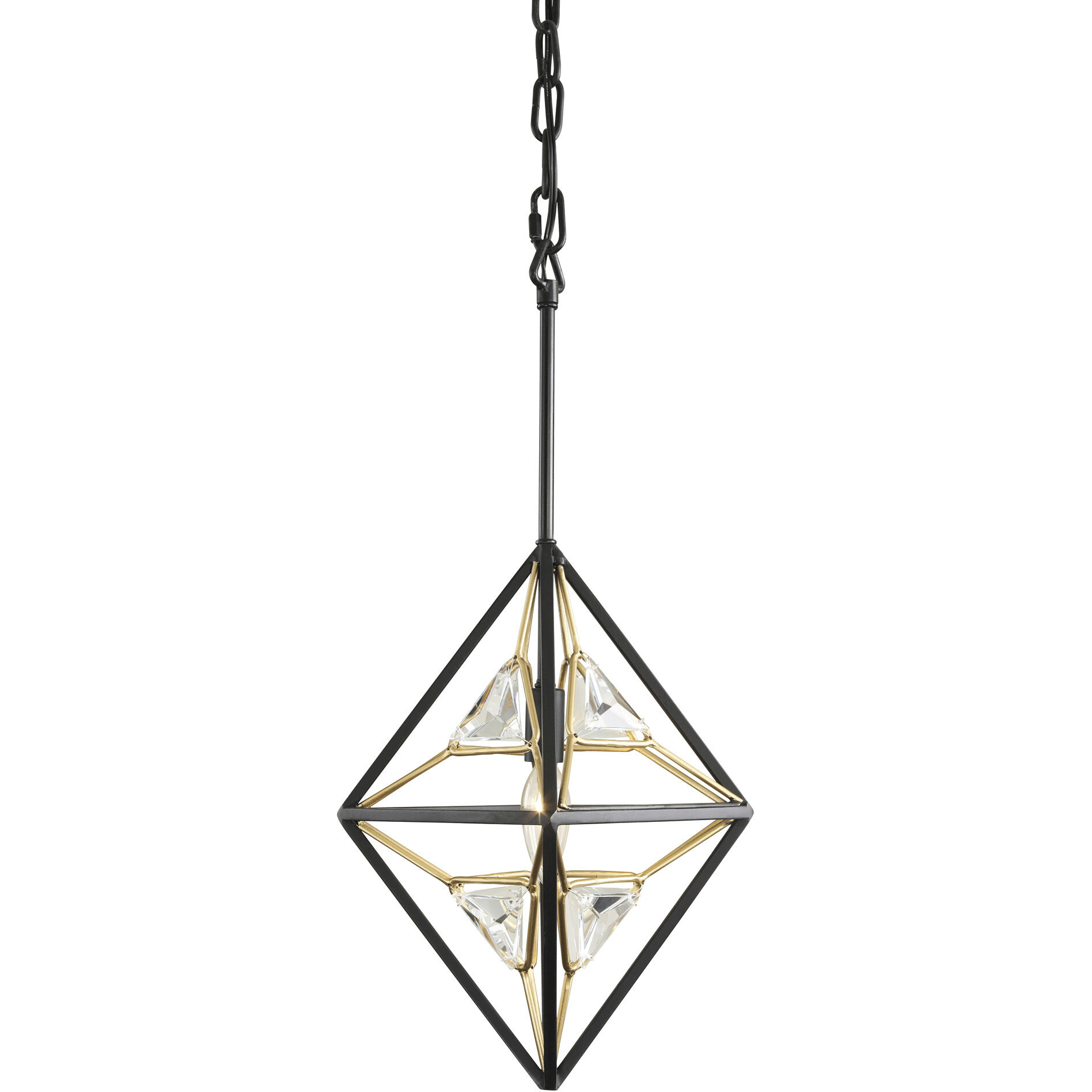 Marcia 1 Light 10.25 inch Matte Black/French Gold Pendant Ceiling Light