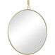 Stopwatch 43.25 X 40 inch Gold Accent Wall Mirror, Varaluz Casa