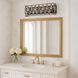 Windsor 3 Light 23.75 inch Carbon and Havana Gold Bath Vanity Light Wall Light