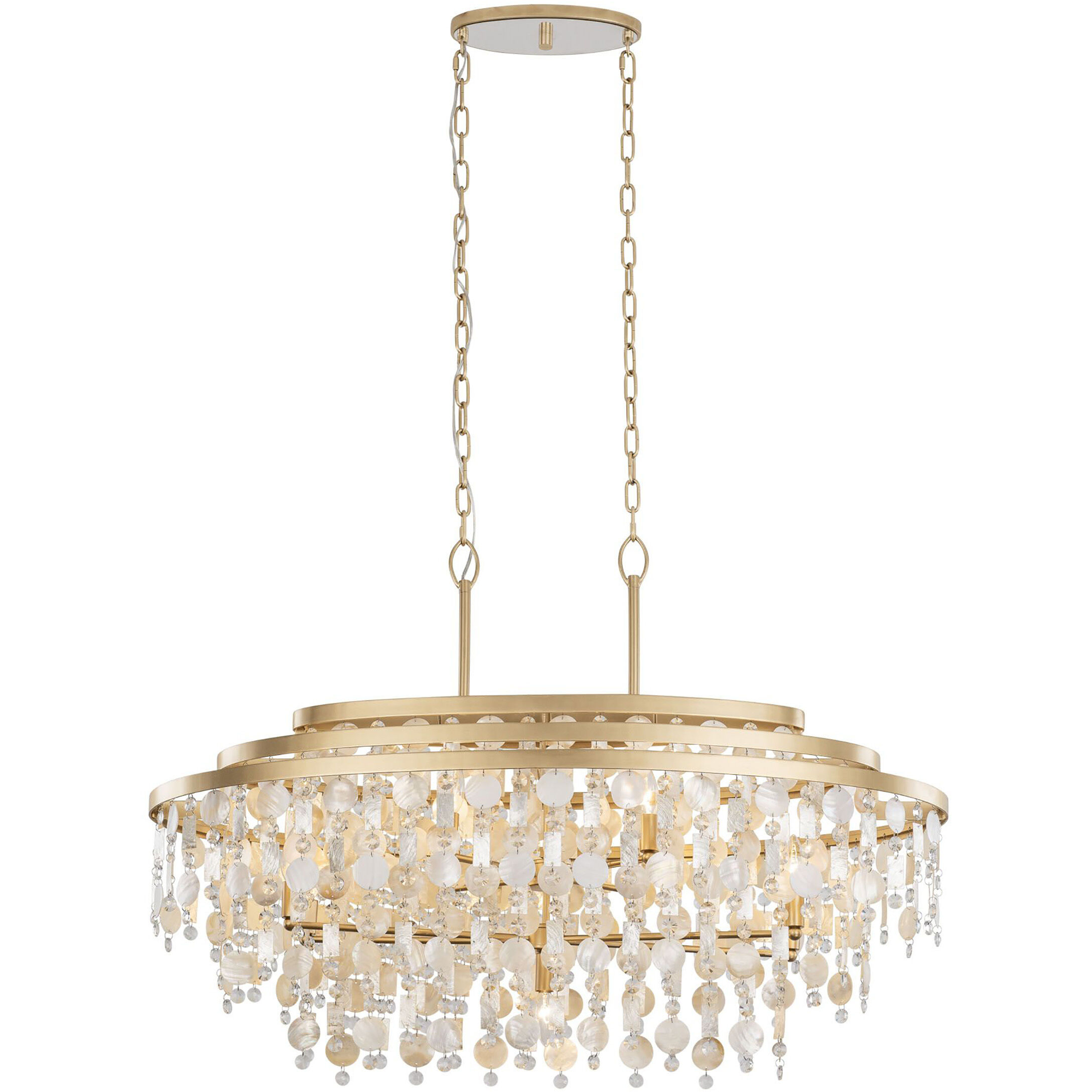 Kalani Linear Pendant Ceiling Light, Smithsonian Collaboration