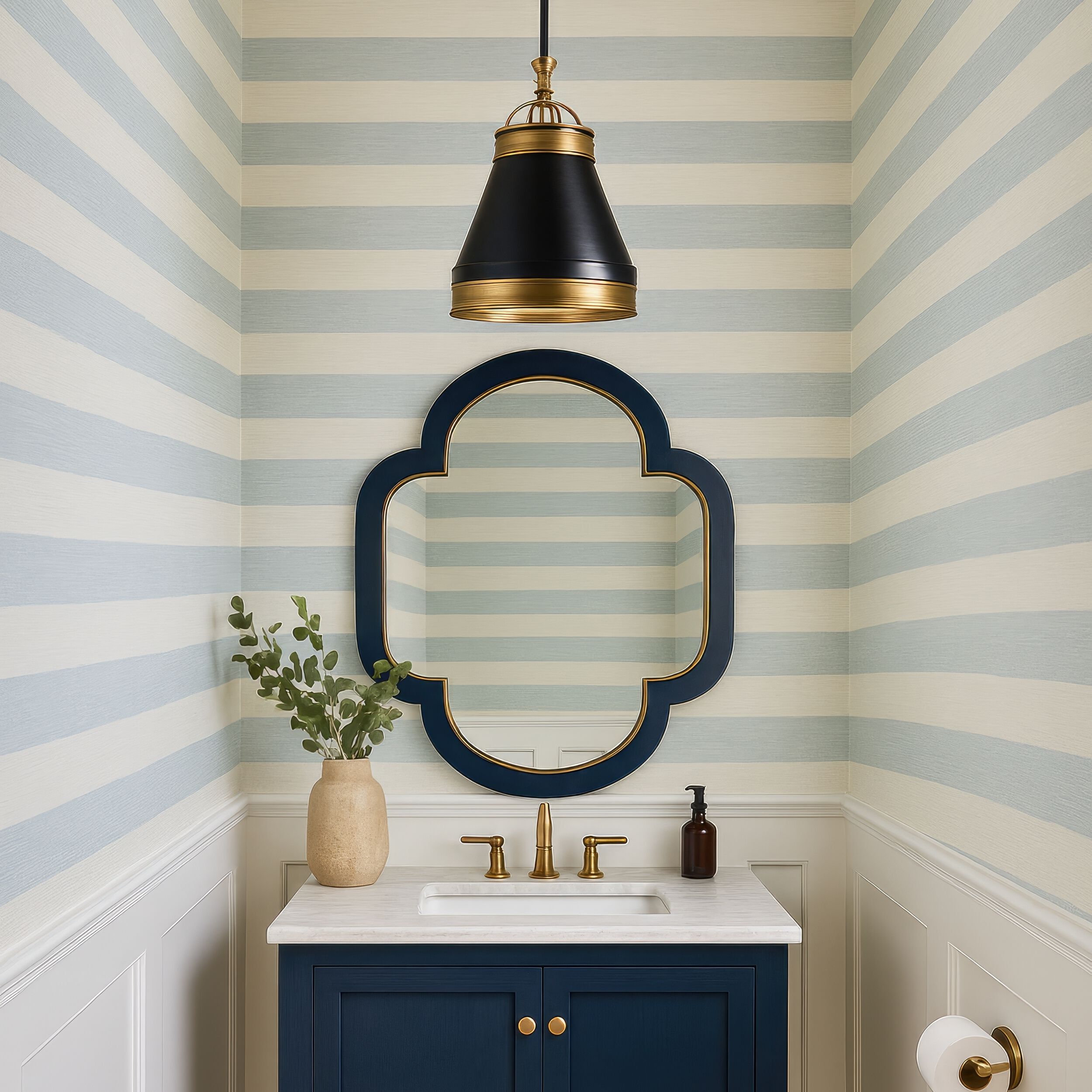 Savarin 1 Light 20 inch Heritage Black and Heritage Bronze Pendant Ceiling Light