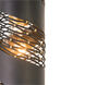 Flow 1 Light 4 inch Gold Mini Pendant Ceiling Light in Matte Black/French Gold