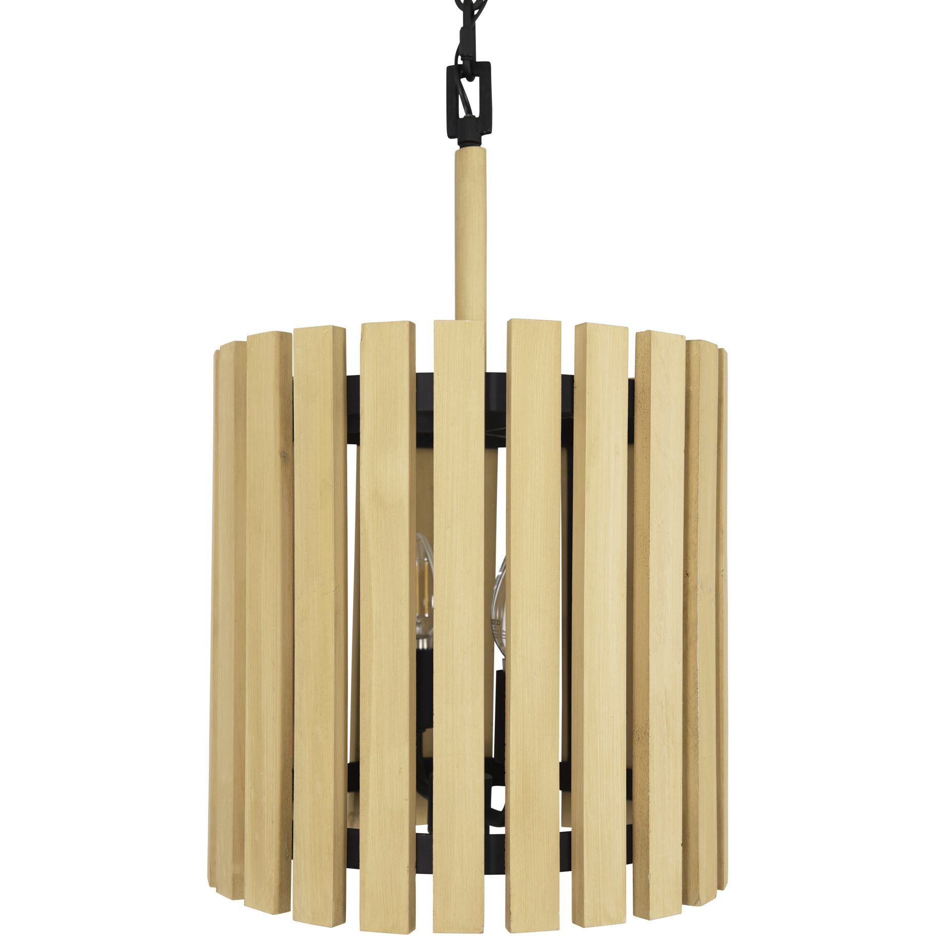 Suratto 2 Light 12 inch Matte Black and Honey Blonde Pendant Ceiling Light